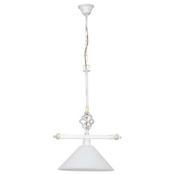 4746 Nowodvorski Светильник подвесной  1*E27  60W 220V. Белый с патиной