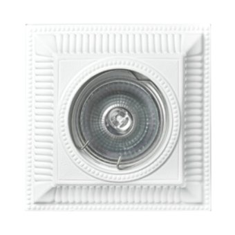 SV 7028. SvDecor. Гипсовый встраиваемый светильник MR16. GU5.3/GU10 . Белый