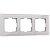 Рамка на 3 поста Дымчатый стекло Werkel Favorit W0031117
