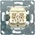 EP409U. Jung. Механизм переключателя 10AХ 250V универсальный сдвоенный 2-клавишный
