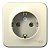 Розетка с заземлением IP20 16А Молочный. Systeme Electric BLNRA010112