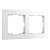 Рамка на 2 поста Белый поликарбонат Werkel Hammer  W0022401