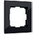 Рамка на на 1-пост Черный стекло Werkel Favorit W0011108