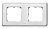 773652. Legrand. Cariva (Белый). Рамка на 2-поста. не горючий пластик