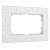Рамка на 1 (двойная) белый поликарбонат Werkel Hammer  W0082401