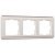 Рамка на 3-поста Перламутровый (рифленый) поликарбонат рифленый. Werkel Stream W0032113