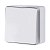 Выключатель накладной 1-клавишный Белый, хром IP20 Werkel Gallant W5010001