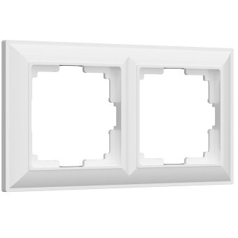 Рамка на 2-поста Белый Поликарбонат Werkel Fiore W0022201
