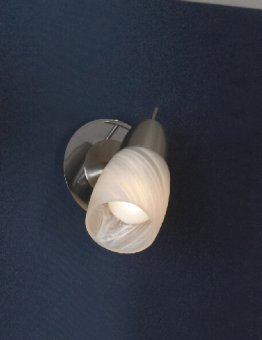 Настенно-потолочный светильник. Никель матовый/Хром 1*E14 40W 220V. Lussole Cevedale LSQ-6901-01
