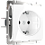 Розетка с заземлением IP20 16A Белый. Белый. Werkel W1171001