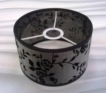 150-71.Good Light.Абажур на патрон E14, Ткань на пластике. Черный