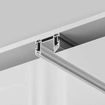 TRA005MP-312S, Maytoni Technical, Профиль для монтажа в натяжной потолок, накладной, 2м. Алюминий