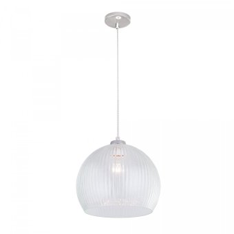 CL946300. CitiLux. Меридиан. Светильник подвесной  1*E27  75W 220V. Хром, прозрачное стекло