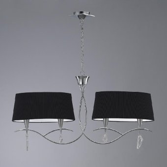 1702. Mantra. Люстра  4*E14  40W 220V. Хром/Белый