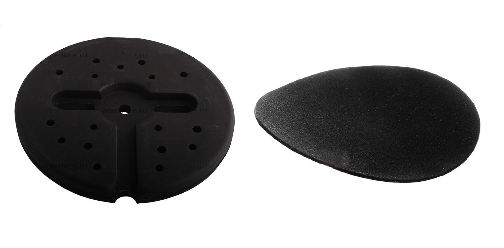 Пластиковый утяжелитель для настольной лампы + Самоклеящаяся ткань для напольного основания Д=140 мм