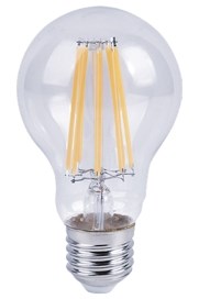 Лампа светодиодная Ecola classic   LED Premium 17,0W A65 220-240V E27 4000K 360° filament прозр. нит