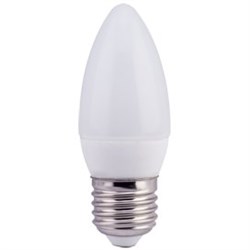 Светодиодная лампа "Свеча (композит)" . E27, 6W, 220V, 2700K. Ecola C7LW60ELC