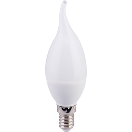 Светодиодная лампа "Свеча на ветру" . E14, 6W, 240V, 4000K. Ecola C4YV60ELC