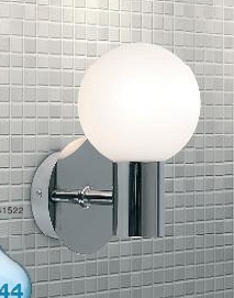 41522 Globo Светильник настенный, 1*E14 40W 220V IP44. Хром