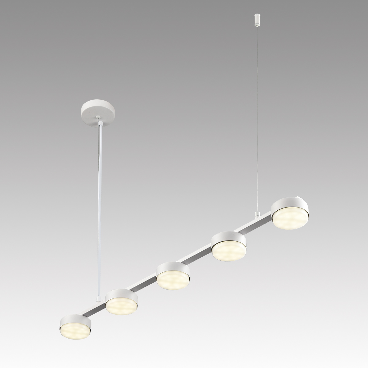 Светильник подвесной линейный  5*GX53  15W 220V. Белый Lumion TORINA 8265/5