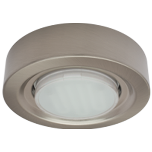 Светильник потолочный, накладной. Сатин-хром 1*GX53 220V. FT3073 GX53 Широкий Ecola FS5330ECB