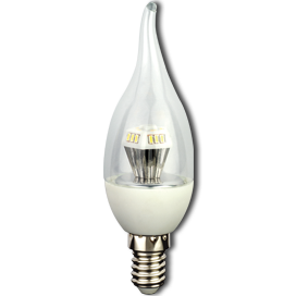 Светодиодная лампа "свеча на ветру" . E14, 4,2W, 220V, 4000K . Ecola C4BV42ELC