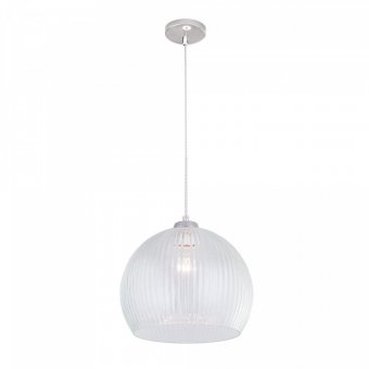 CL946300. CitiLux. Меридиан. Светильник подвесной  1*E27  75W 220V. Хром, прозрачное стекло