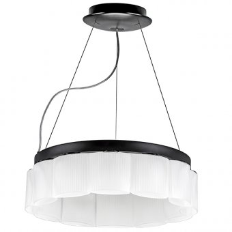 812126. Lightstar. Люстра  12*G9 Led  6W 220V. Черный, белый