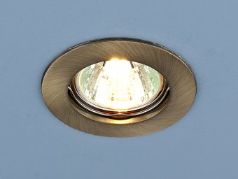 863 MR16 SB.(a030071).Elektrostandard. Встраиваемый светильник Бронза,круглый.1*Gu5.3, 35W,12/220v