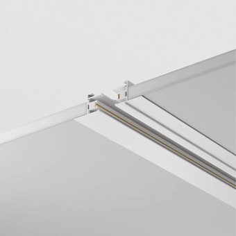 TRX004-111W. Maytoni Technical. Шинопровод однофазный встраиваемый, 1 метр,  220V. Белый
