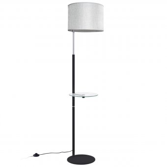 CL806011.CitiLux. Батлер.Торшер, 1*E27 75W 220V,  Чёрный матовый\Хром