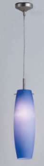 15903 Globo Светильник подвесной  1*E27  40W 220V. Никель, синий