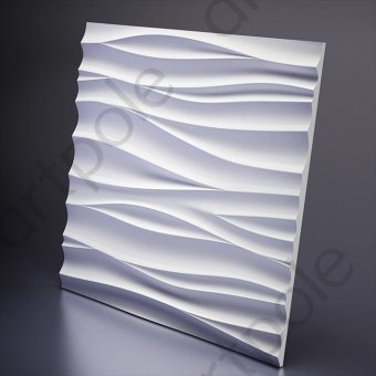 Artpole SILK 1 Гипсовая 3D панель Белый