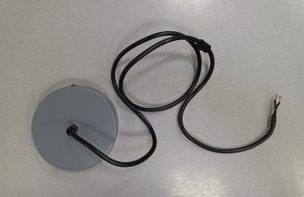 Потолочное основание, с проводом, накладной. Серый матовый. Viokef  H155 GrB