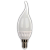 Светодиодная лампа "свеча на ветру" (керамика) . E14, 5W, 220V, 4000K. Ecola C4YV50ELC