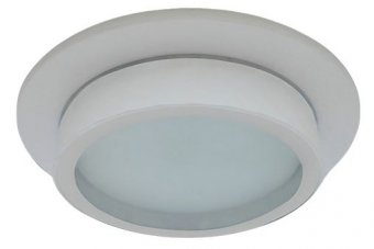 Влагозащищенный встраиваемый светильник IP65. 1*GX53, 230V, белый матовый. Ecola SQ530WECB