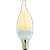 Светодиодная лампа "свеча на ветру" . E14, 4,4W, 220V, золотистый цвет. Ecola C4YG44ELC