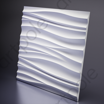 Artpole SILK 2 Гипсовая 3D панель Белый