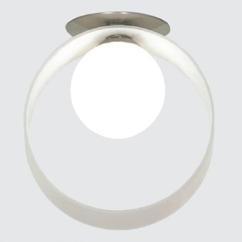 Встраиваемый светильник 1*G9 40W,220V,. Хром, белое стекло. Lussole LSN-0400-01
